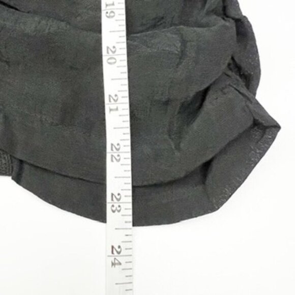 NWT Solitaire Ruched Draped Midi Skirt Dark Fairycore Whimsigoth Black Size L - Picture 11 of 13